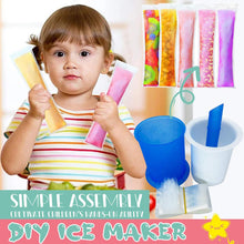 Homemade Popsicle Maker Manual Ice Cream Machine With Approx 20 Pcs Packing Bag Popsicle Mold Convenient Maker Manual Ice Cream Machine For Kids Adults DIY, Reusable