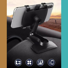 Phone mount stand for car with 180-degree rotation and dashboard compatibility