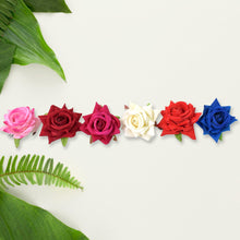 Colourful Flowing Flower Hair Pin (12 Pcs Set / Mix Color)