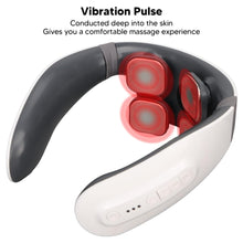 4 Heads Smart Electric Neck and Back Pulse Massager (1 Pc)