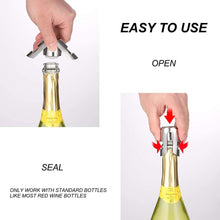 Sealed champagne stopper