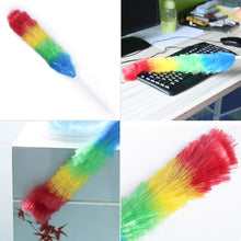 Colorful dusting stick with feathers