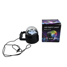 Portable disco ball light with USB charging for party use