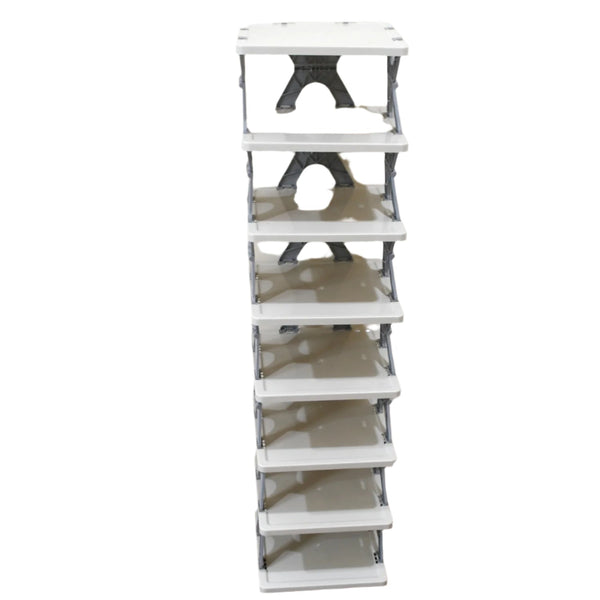 8-layer shoe rack, foldable and collapsible for entryway