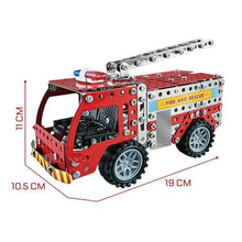 Creative Metal Fire Truck Building Set for Kids