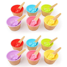 Ice cream bowls and spoons