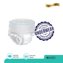 Detailed view of large-XL adult diaper pants, highlighting design and comfort.