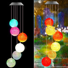 Solar-powered crystal ball light for garden decor