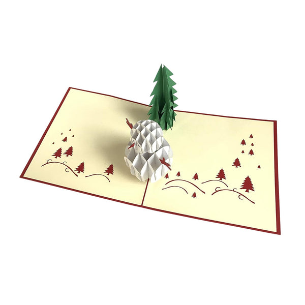 3D Pop-Up Greeting Card (1 Pc): Birthday, Love, Christmas