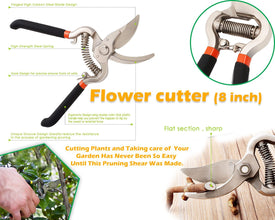 Pruning shears with sharp stainless steel blades