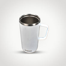 Easy-to-clean steel coffee mug with handle