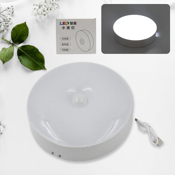 Round Shape 8 LED Motion Sensor Induction Led Light