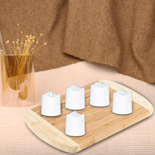 Assorted LED tealight candles with a soft, white light