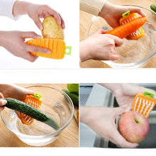 Vegetable Scrubbing Brush, Vegetable Scrubber Nonâ€‘Toxic Fruit Brush Carrot Shape Vegetable Brush for Potato for Vegetable