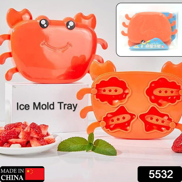 Crab Ice Mold Household Ice Cream Mold Popsicle Mold Silicone Ice Cream Popsicle Children's Ice Box Popsicle Box (1 Pc)