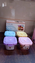 Plastic Food Storage Containers with Lid (4 Pcs Set / 500 ML)