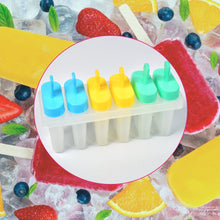 Ice Candy Maker Upgrade Popsicle Molds Sets 6 Ice Pop Makers Reusable Ice Lolly Cream Mold Home-Made Popsicles Mould with Stick